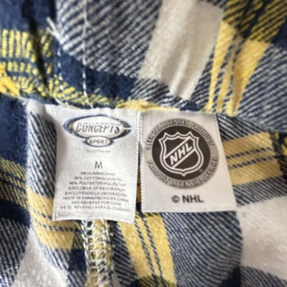 NHL Buffalo‎ Sabres Women's Pajama Pants M Hockey Embroidered Logo Flannel - Picture 4 of 7